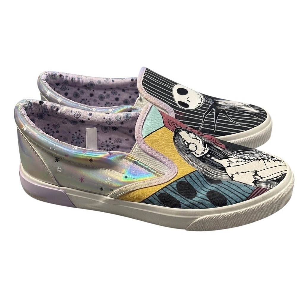 Ground Up Disney Nightmare Before Christmas Jack Sally Iridescent Shoes 8.5
